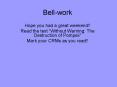 Bell-work PowerPoint PPT Presentation