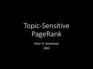 Topic-Sensitive PageRank