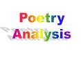 Poetry PowerPoint PPT Presentation
