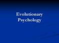 Evolutionary Psychology PowerPoint PPT Presentation