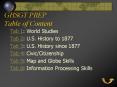 GHSGT PREP Table of Content PowerPoint PPT Presentation