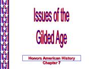 Gilded Age Politics in America