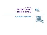 M1G413283 Introduction to Programming 2