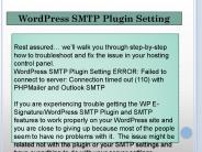 WordPress SMTP Plugin Setting