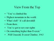 View From the Top