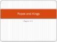 Popes and Kings PowerPoint PPT Presentation