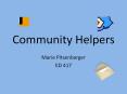 Community Helpers PowerPoint PPT Presentation
