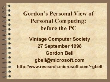 Gordon