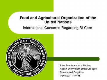 Food and Agricultural Organization of the United Nations