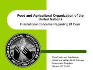 Food and Agricultural Organization of the United Nations