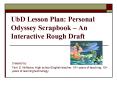UbD Lesson Plan: Personal Odyssey Scrapbook  PowerPoint PPT Presentation