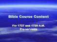 Bible Course Content PowerPoint PPT Presentation