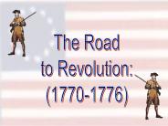 The Road to Revolution