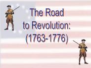 The Road to Revolution