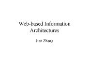 Web-based Information Architectures