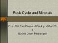 Rock Cycle and Minerals PowerPoint PPT Presentation