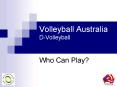 Volleyball Australia D-Volleyball PowerPoint PPT Presentation