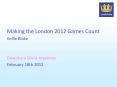 Making the London 2012 Games Count PowerPoint PPT Presentation