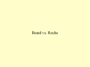 Beard vs. Roche