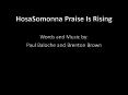 HosaSomonna Praise Is Rising PowerPoint PPT Presentation
