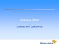 Business Ethics PowerPoint PPT Presentation