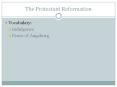 The Protestant Reformation PowerPoint PPT Presentation
