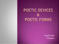 POETIC DEVICES PowerPoint PPT Presentation