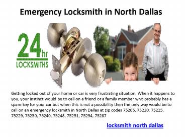Locksmith North Dallas