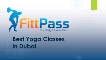 Best Yoga Classes in Dubai