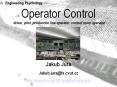 Operator Control PowerPoint PPT Presentation