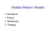 Hidden Markov Models
