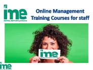 Online Management Training Courses for staff