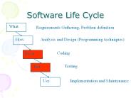 Software Life Cycle