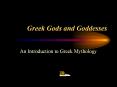 Greek Gods and Goddesses PowerPoint PPT Presentation