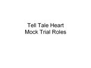 Tell Tale Heart Mock Trial Roles
