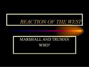 REACTION OF THE WEST