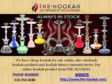 Wholesale Hookah Products