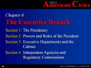 Chapter 6 The Executive Branch