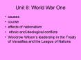 Unit 8: World War One PowerPoint PPT Presentation