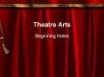 Theatre Arts PowerPoint PPT Presentation