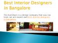 Top 10 Interior Designers in Bangalore PowerPoint PPT Presentation