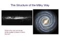 The Structure of the Milky Way PowerPoint PPT Presentation