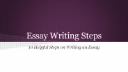 Essay Writing | 10 Easy Steps