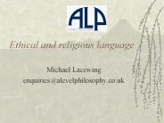 Ethical and religious language
