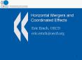Horizontal Mergers and Coordinated Effects PowerPoint PPT Presentation
