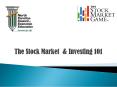 The Stock Market PowerPoint PPT Presentation