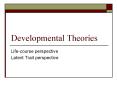Developmental Theories PowerPoint PPT Presentation