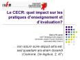 Le CECR: quel impact sur les pratiques d PowerPoint PPT Presentation