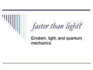 faster than light?