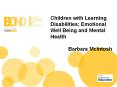 Children with Learning Disabilities; Emotional Well Being and Mental Health PowerPoint PPT Presentation